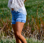 Light Single Fold Denim Shorts