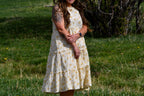 Yellow Floral Midi Dress