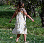 Yellow Floral Midi Dress