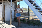 Horseshoe Short Sleeve Sweater