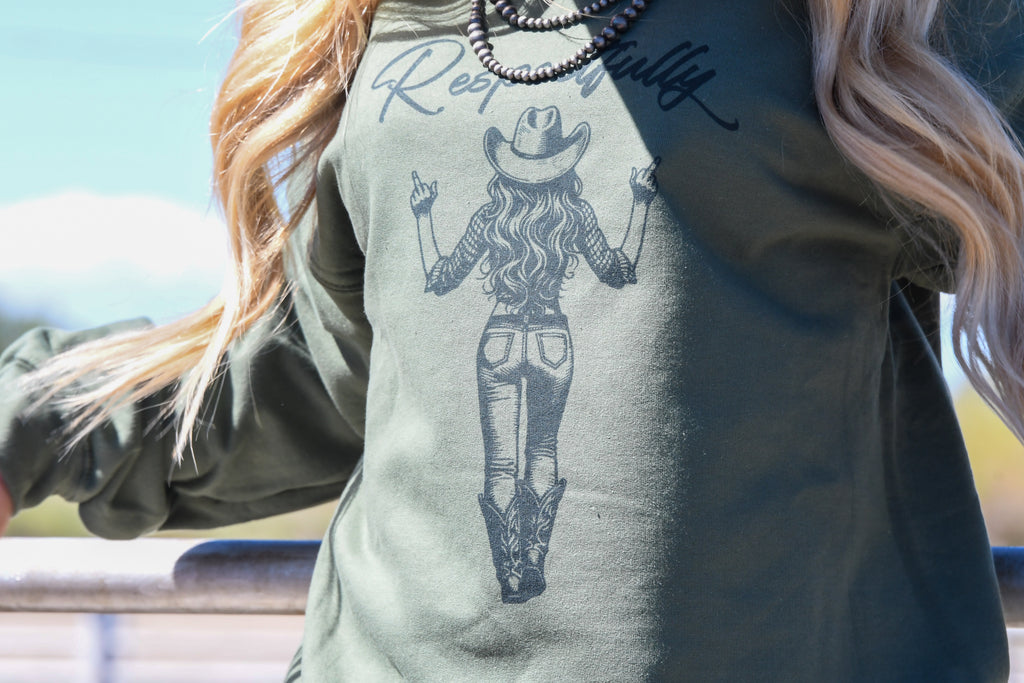 Green Respectfully Sweatshirt