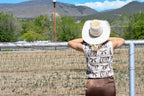 Brown Horseshoe Bow Sweater Vest