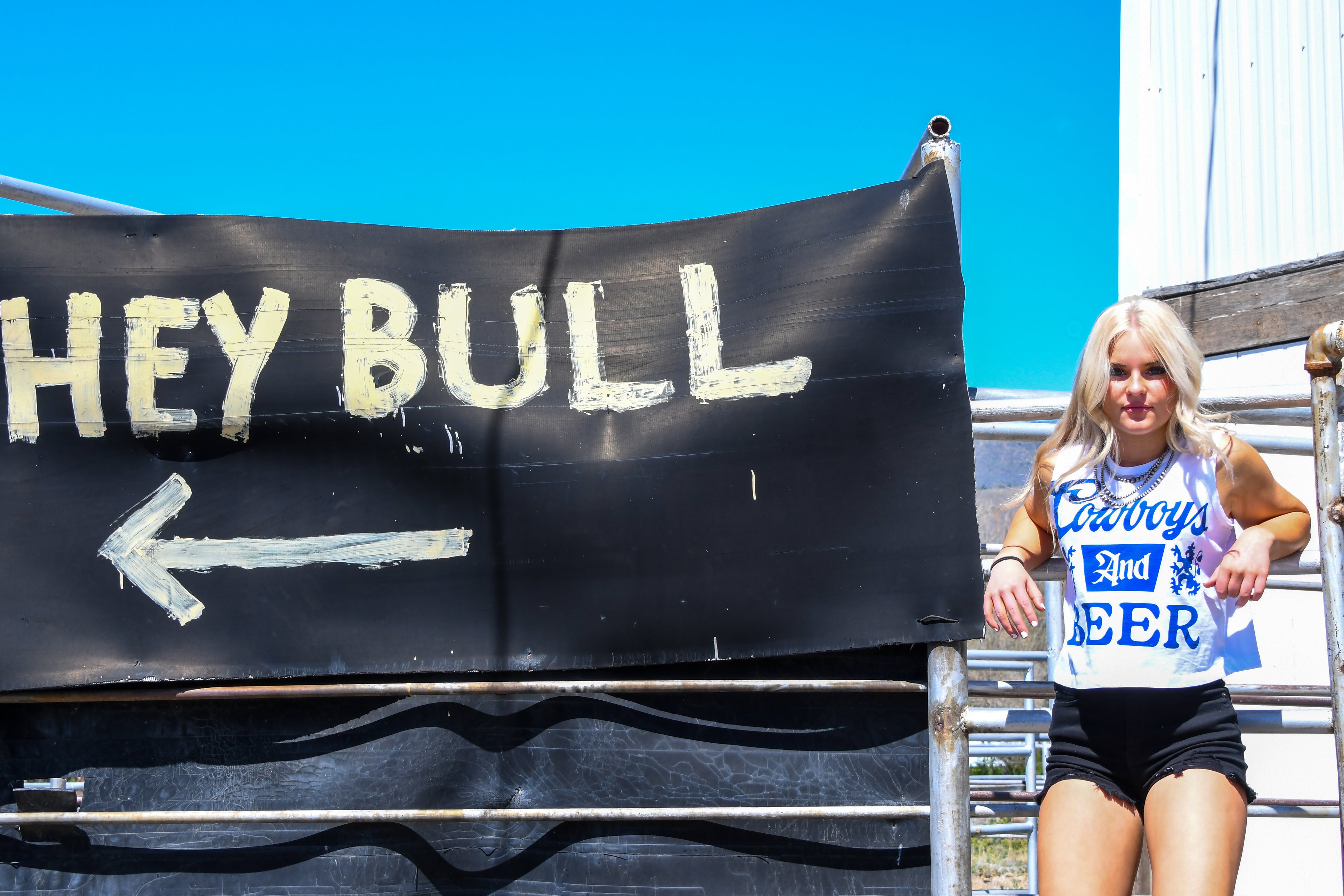 White Cowboys & Beer Crop Top
