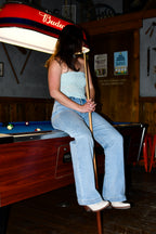 Light Double Waist Jeans