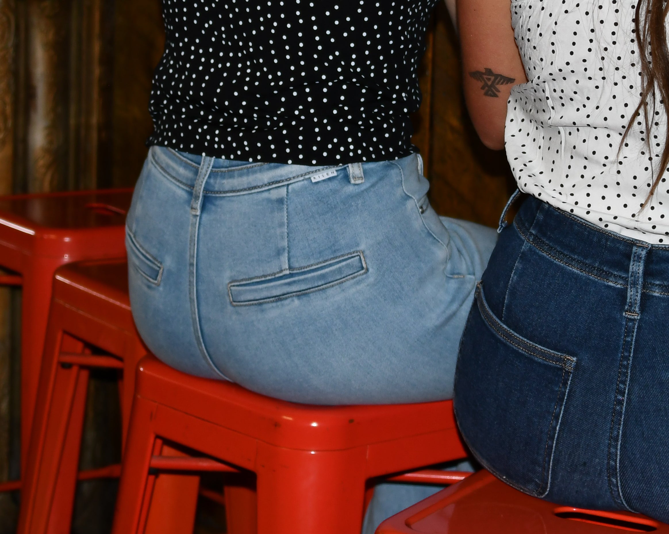 Light Double Waist Jeans