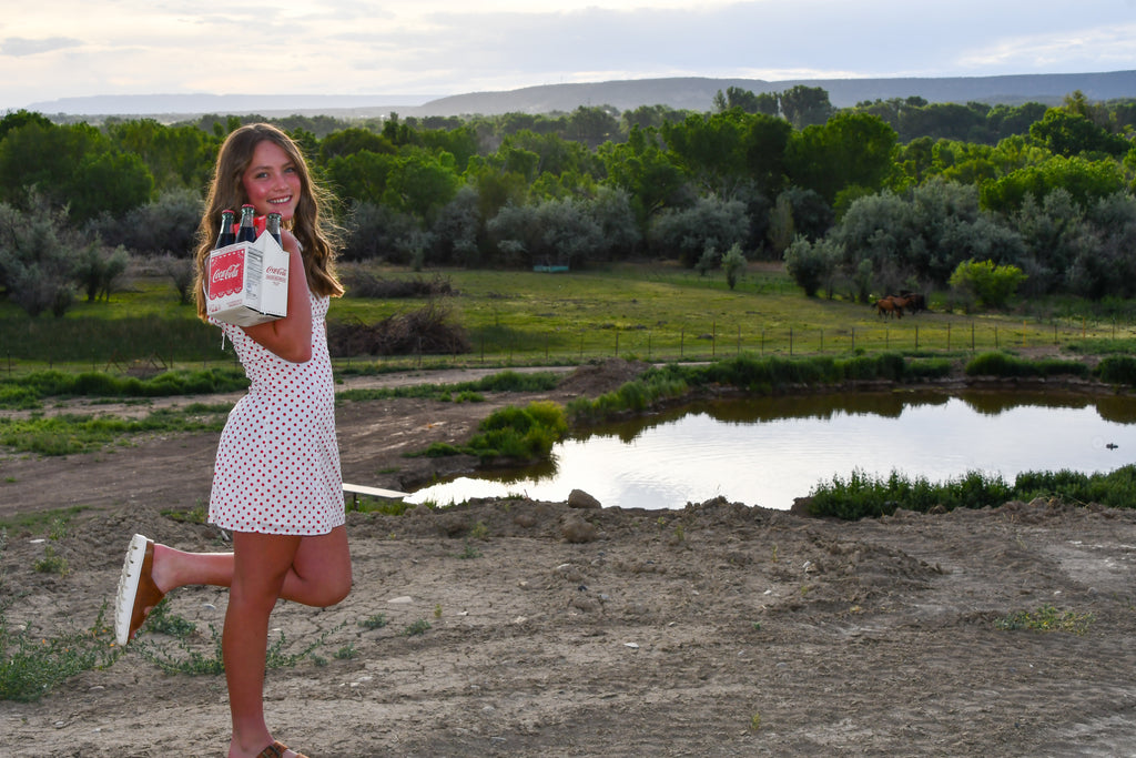 White and Red Polka Dot Dress