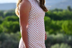 White and Red Polka Dot Dress
