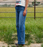 Trouser Hem Wide Leg Jeans