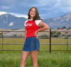 Denim Tie Skort