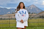 White Raw Hem Skort