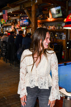 Butter Yellow Lace Blouse