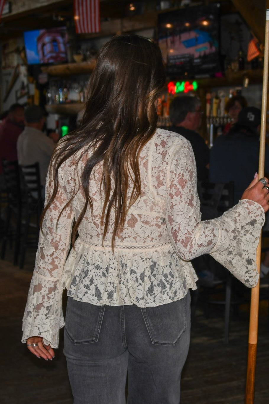Butter Yellow Lace Blouse