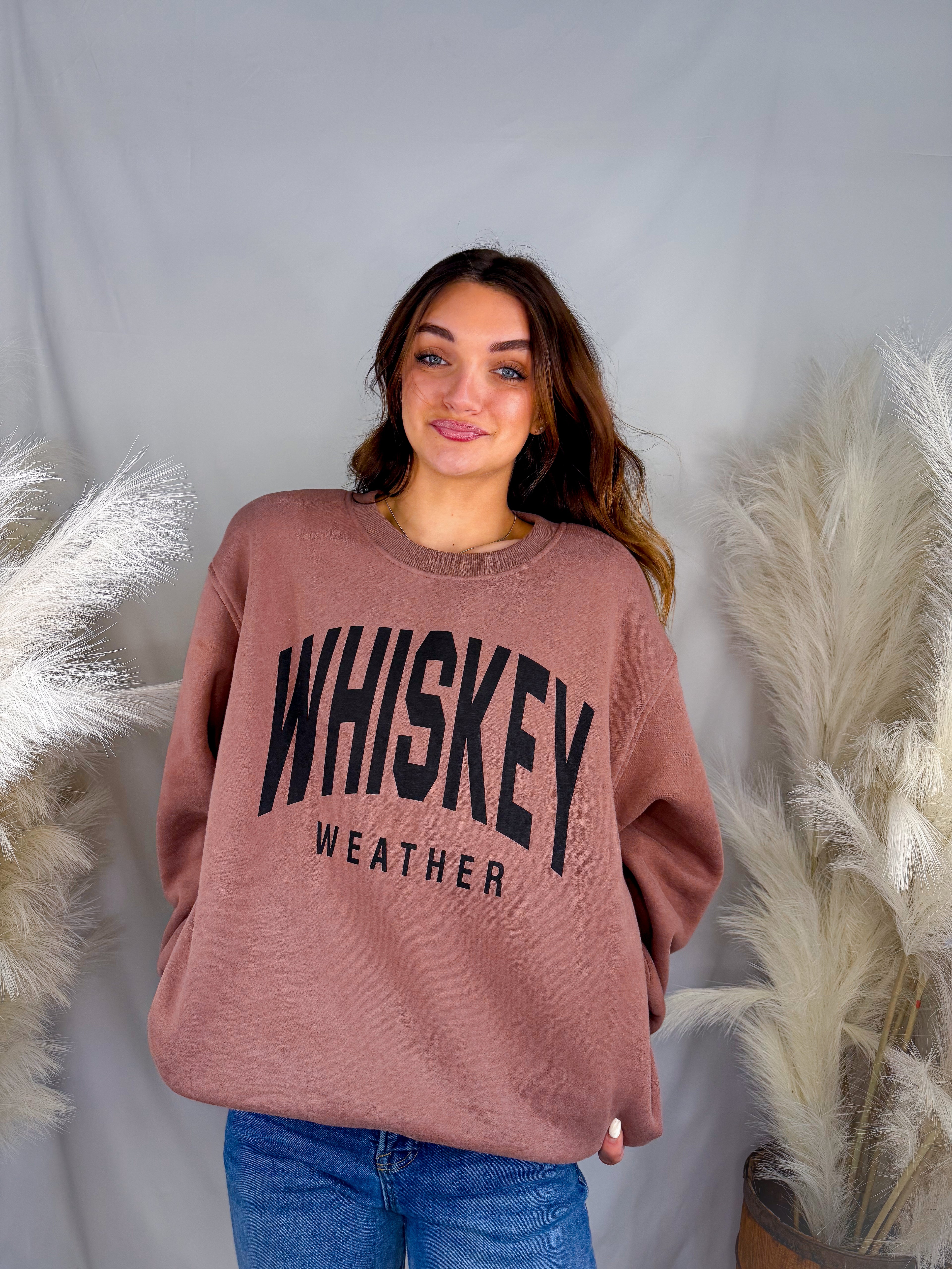 Brown Whiskey Weather Sweatshirt