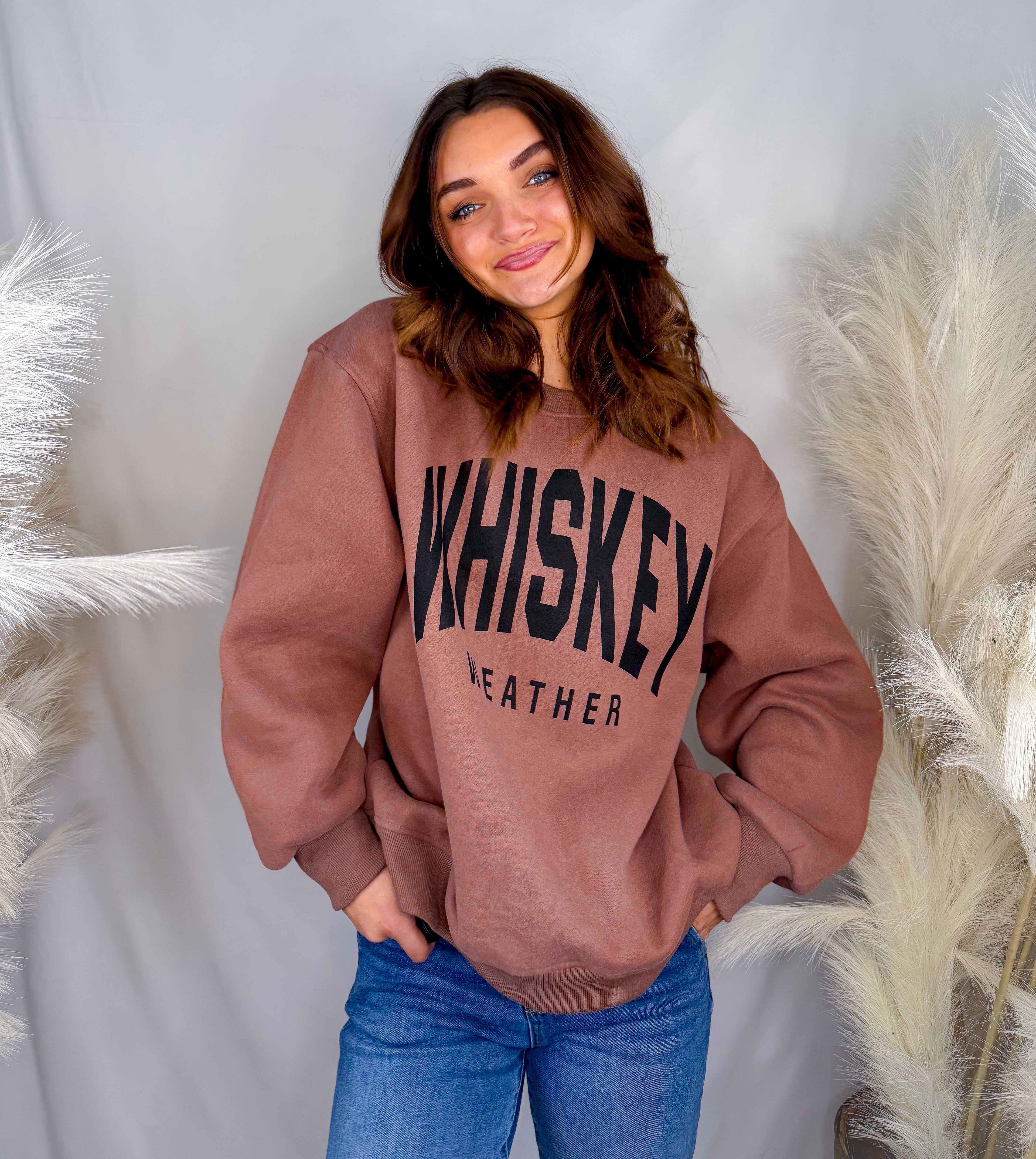 Brown Whiskey Weather Sweatshirt