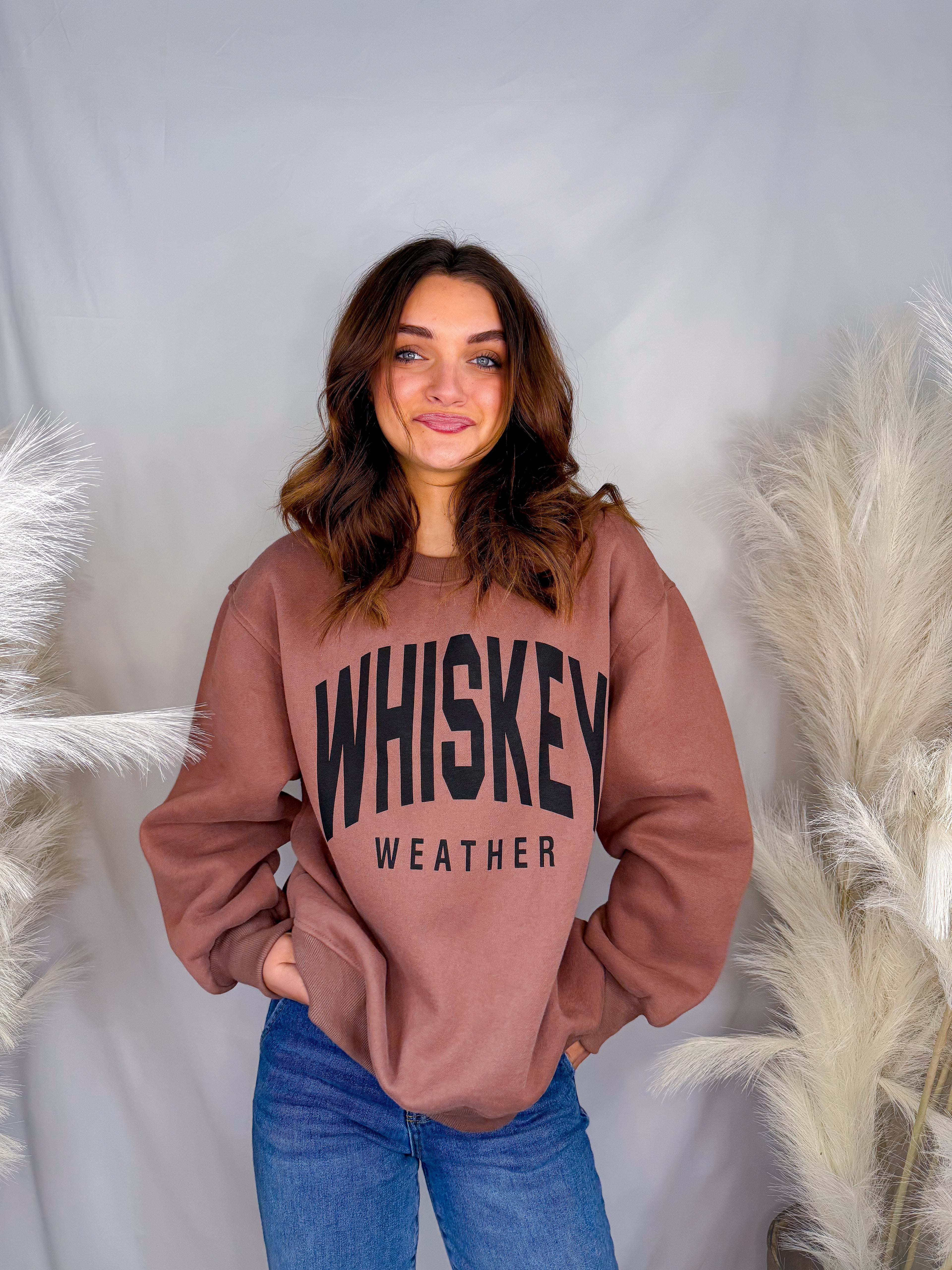 Brown Whiskey Weather Sweatshirt