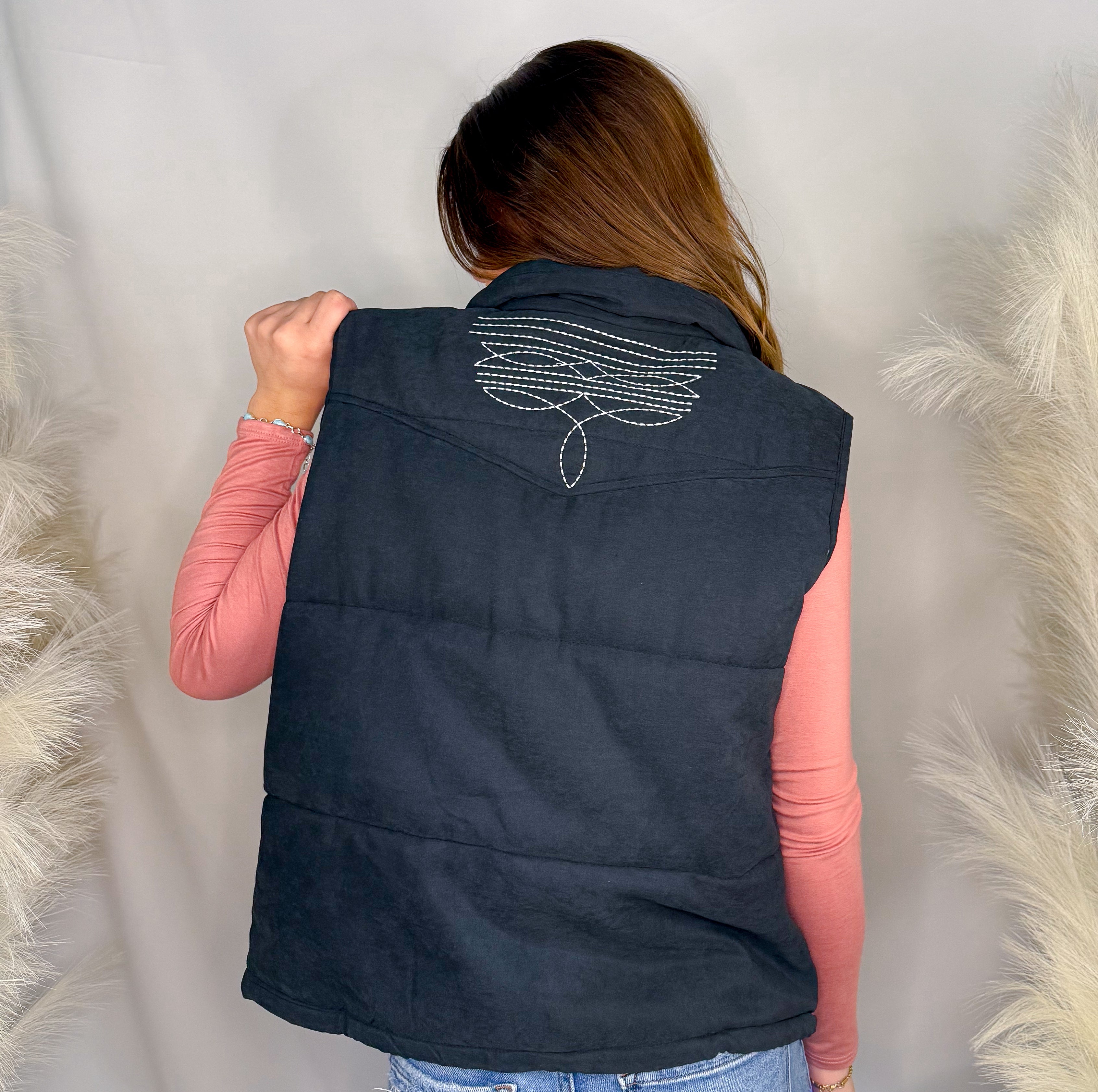 Boot Stitch Puffer Vest