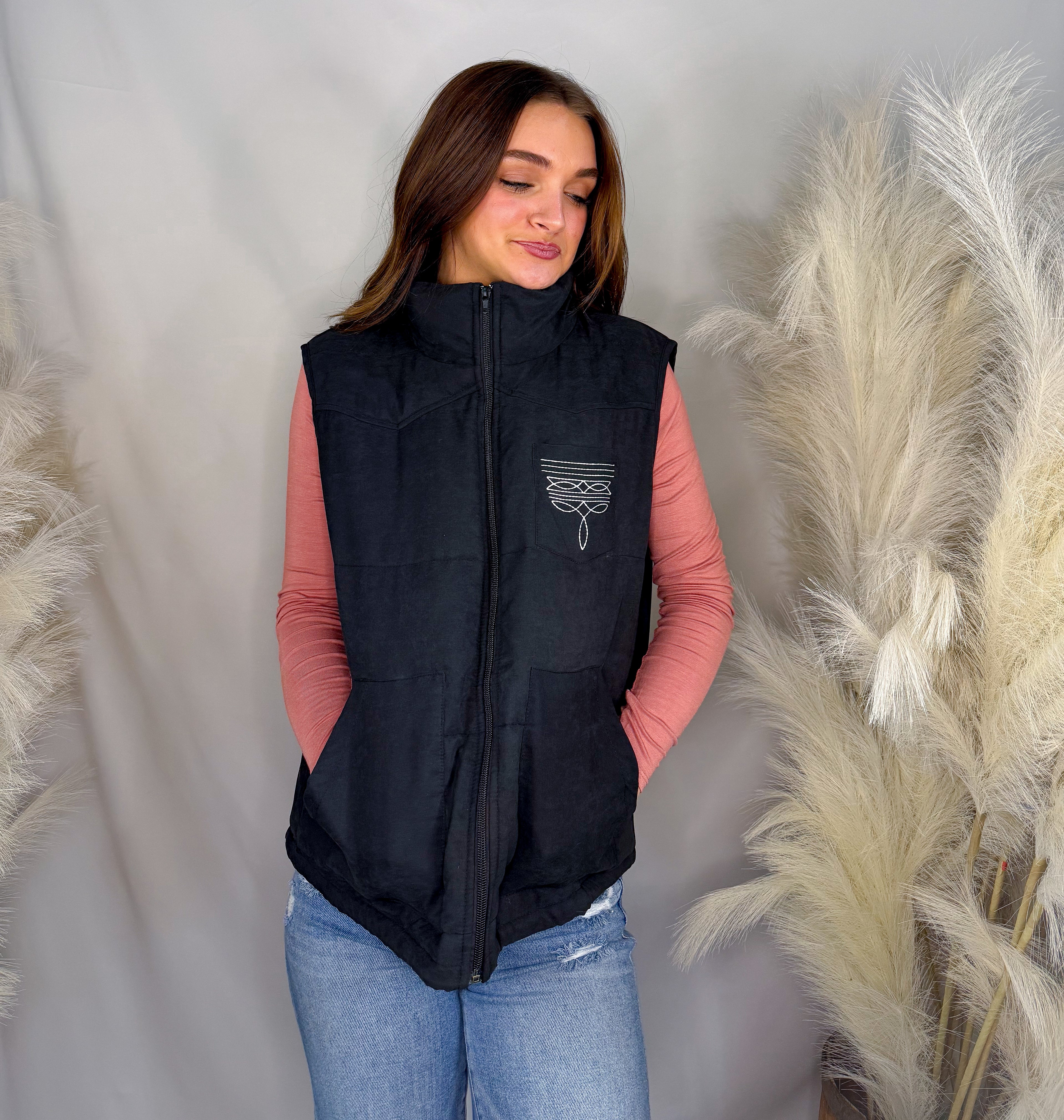 Boot Stitch Puffer Vest