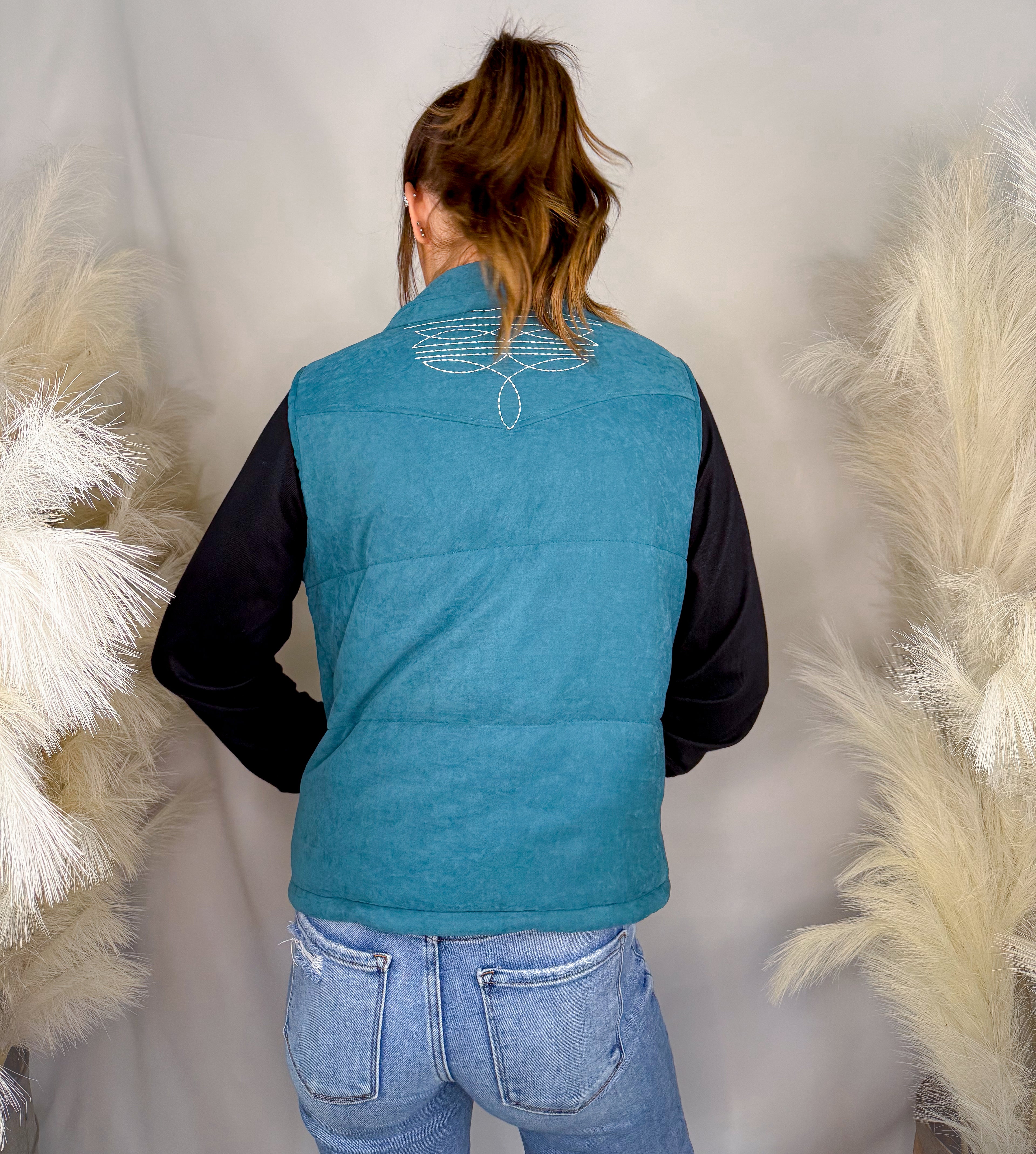 Boot Stitch Puffer Vest