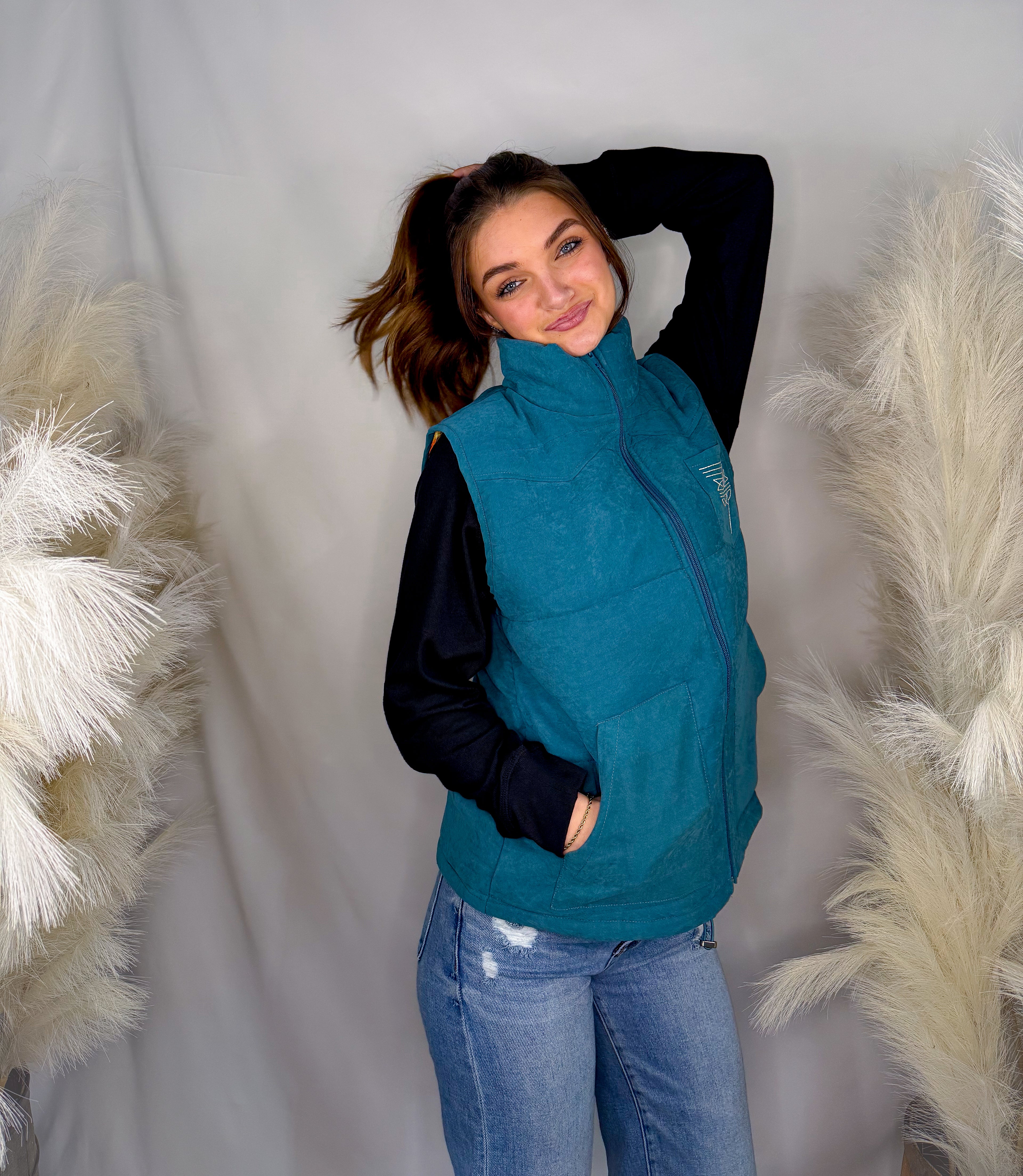 Boot Stitch Puffer Vest